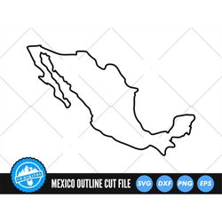 Mexico SVG | Mexico Cut Files | Mexico Outline SVG | Mexico Silhouette SVG | Mexico Map Clip Art | Mexico Vector
