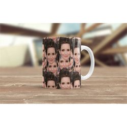 Tina Fey Coffee Cup | Tina Fey Lover Tea Mug | 11oz & 15oz Coffee Mug