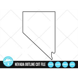 Nevada Outline SVG Files | Nevada Cut Files | United States of America Vector Files | Nevada Vector | Nevada Map Clip Ar