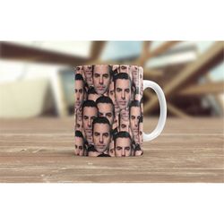 Sacha Baron Cohen Coffee Cup | Sacha Baron Cohen Lover Tea Mug | 11oz & 15oz Coffee Mug