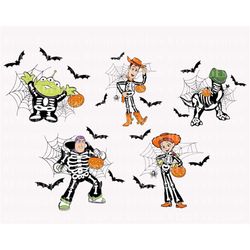 Halloween Charactor Bundle SVG, Halloween Svg, Halloween Masquerade Svg, Trick Or Treat Svg, Skeleton Svg, Spooky Svg, I