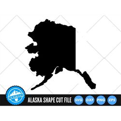 Alaska State SVG Files | Alaska Silhouette Cut Files | United States of America Vector Files | Alaska Vector | Alaska Ma