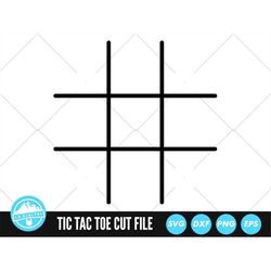 Tic Tac Toe SVG Files | Tic Tac Toe Cut Files | Noughts & Crosses Vector Files | Tic Tac Toe Vector | Tic Tac Toe Clip A