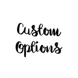 Custom Options - Reshipment