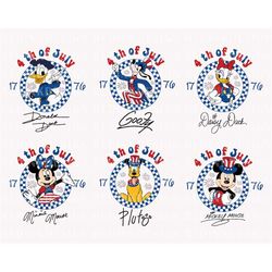 Retro 4th of July 1776 Svg, Mouse And Friends Svg, July 4th Svg, Fourth Of July Svg, American Flag Svg, Patriotic Svg, I