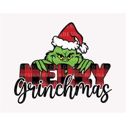 Merry Grinchmas Svg, Santa Hat Svg, Christmas Buffalo Svg, Xmas Svg, Funny Christmas Svg, Winter Svg, Christmas Shirt, H