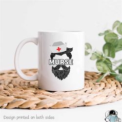nurse mug, murse mug, male nurse gift, nurse coffee mug, nursing school gift, nursing school graduate, registered nurse,