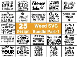 Weed SVG or Sublimation Bundle 25Designs