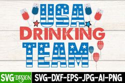 USA Drinking Team SVG Cut File