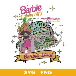 barbie birthday party svg, barbie land svg, barbie girls svg, barbie svg, barbie doll svg, png, bb04072332