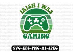 Irish I Was Gaming Vintage T-shirt