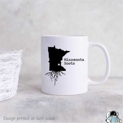 Minnesota Mug, Minnesota Gift, Minnesota Map, Minnesota Coffee Mug, MN State Mug, Minnesota State Roots Mug, Minnesota R