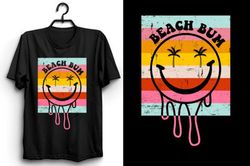 Smiley Beach Bum Summer Design