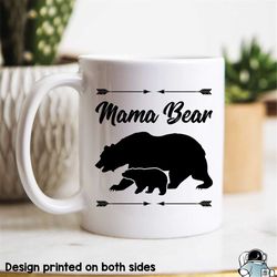 Mama Bear Gift, Mother's Day Gift, Mama Mug, Mama Gift, Mom Gift, Mom Mug, Mama Bear With Cub, Gift From Children, Mothe