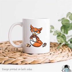 Fox Mug, Fox Coffee Mug, Coffee Addict, Coffee Lover, Fox Gifts, Gifts For Animal Lover, Animal Mug, Fox Cup, Fox Lover,
