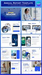 Hospital/Medical project template, multi-purpose  canva editable template, company profile,Business report template