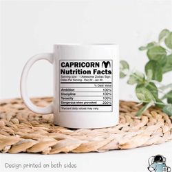Capricorn Coffee Mug, Capricorn Zodiac Mug, Capricorn Gift, Capricorn Zodiac Sign, Capricorn Astrology Gift, Capricorn H