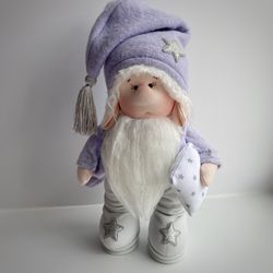 Elf Gnome. Scandinavian gnome. Handmade boy gnome. Nursery ornament. Lucky gonk. Interior decoration. Home ornament.