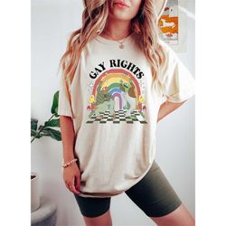 Frog and Toad Gay Rights Shirt, Rainbow Colors Frog Pride Shirt, Groovy Pride Shirt, LGBTQ Gifts, Love Is Love Shirt, Ga
