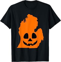 Detroit Michigan Jack O' Lantern - Halloween Pumpkin T-shirt