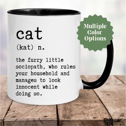 Cat Person Mug, Cat Lovers Mug, Cat Noun, Cat Cup, Cat Lovers Gift