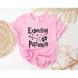 Expecting Patronum Shirt, Cute Pregnancy Reveal Shirt, Pregnant Mom Outfit, Baby Announcement Tee, Baby Shower Gift, Pro
