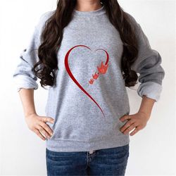 Love Sweater, ASL Love, ASL I Love You, ASL Clothing, Sign Language I Love You, Gildan 18000 Sweatshirt