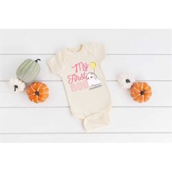 my first boo baby onesie, halloween bodysuit, fall baby clothes, my first boo toddler shirt, halloween baby clothes
