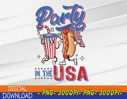 4Th Of July Food Party In The Usa Hot-Dog Lover, Patriotic svg, Fourth Of July Svg, Eps, Png, Dxf, Digital Download