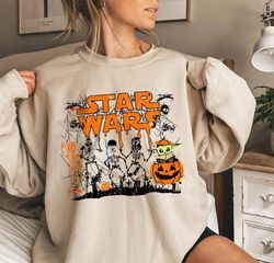Star Wars Halloween Matching Shirt, Vintage Star W