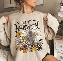 Vintage Disney Happy Halloween Shirt, Vintage Mick