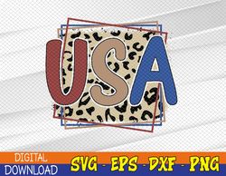 Ideal Racerback Tank- leopard print usa Svg, Eps, Png, Dxf, Digital Download