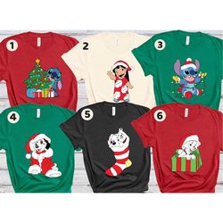 Disney Character Christmas Shirt, Family Christmas Matching shirt, Christmas Party Shirt, Christmas Group Shirt, Christm