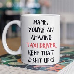 Personalized Gift For Taxi Driver, Taxi Driver Gift, Taxi Driver Mug, Gift For Taxi Driver, Funny Personalized Taxi Driv