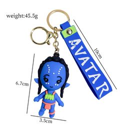 Disney Movie Avatar Keychain Jake Sully Na'vi Doll Pendant Keyrings Avatar: The Way of Water Backpack Key Holder