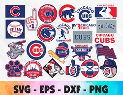 Chicago Cubs bundle logo, svg, png, eps, dxf 2