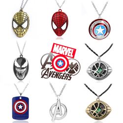 Disney Marvel Avengers Necklace Doctor Strange Captain America Spiderman Pendant Superhero Necklace For Men