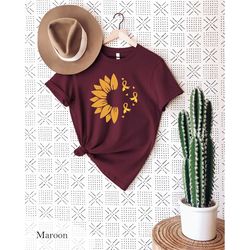 Sunflower Childhood Cancer T-Shirt, Gold Ribbon Shirt, Pediatric Cancer Shirt, Childhood Cancer Fighters Gift, Cancer Su