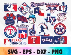 Texas Rangers bundle logo, svg, png, eps, dxf 2