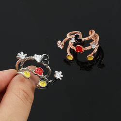 Mickey Mouse Ring Cartoon Multi-Storey Mickey Rings Girls Jewelry Accessories Adjustable Rings for Friends