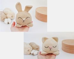 Crochet  Patterns  Toys Reversible toy bunny and cat crochet pattern Downloadable PDF, English