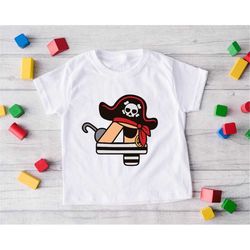 Pirate Birthday T-Shirt, 4th Birthday Party Shirt, Four Years Old Pirate Tee, Pirate Captain Lover Birthday, Fourth Todd