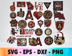 Atlanta United logo, bundle logo, svg, png, eps, dxf