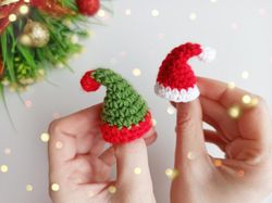 Crochet  Patterns  Other Mini Christmas Hat, Santa hat ornament Downloadable PDF, English