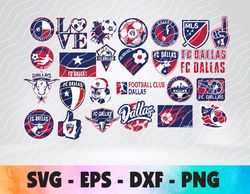 FC Dallas  logo, bundle logo, svg, png, eps, dxf