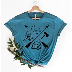 Camp Lover Shirt, Camping Shirt, Camping Heart Shirt, Cute Hiking Shirt, Adventure Shirt, Camper Shirt, Gift for Her