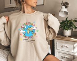 In This World It's Just Us Crewneck, Retro Comfort Style Boho Shirt, Shirt, Sweatshirt, Hoodie, Gift For Fan, Tour 2023