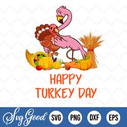 Flamingo Hug Turkey Funny Happy Thanksgiving 2023 PNG, INSTANT DOWNLOAD/Png Printable/ Sublimation Printing