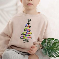 Walt Disney Christmas Sweatshirt, Disney Sweater, Disney Sweatshirt, Christmas Tree Sweatshirt, Christmas Sweatshirt, Di