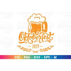 Octoberfest Oktoberfest beer emblem design logo quote print iron on decal SVG Cut Files Cricut Silhouette Digital Vector